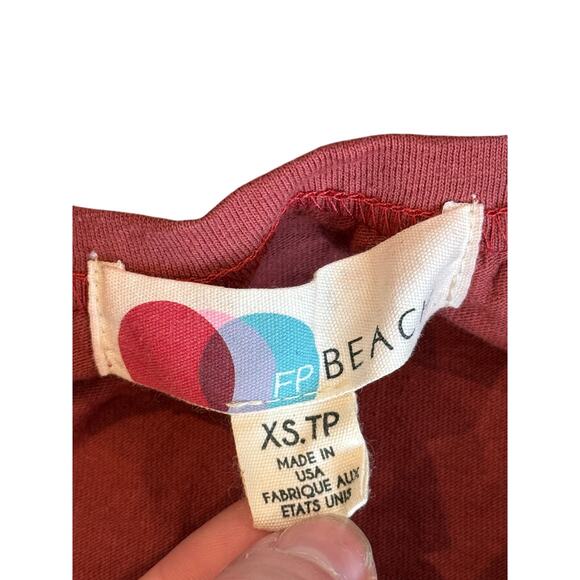 (XS) $108 FP Beach Free People Parker Set Burnt Henna - Picture 7 of 10